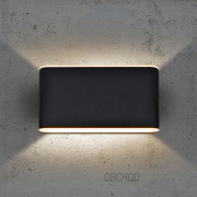 Solight LED venkovní nástěnné osvětlení Modena, 12W, 800lm, 3CCT, černá náhled