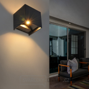 Solight LED venkovní nástěnné osvětlení Parma, 6W, 420lm, 3000K, černá Náhled
