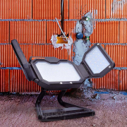 Solight LED reflektor 50W, přenosný, nabíjecí, 5000lm, oranžovo-černý Náhled