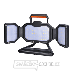 Solight LED reflektor 50W, přenosný, nabíjecí, 5000lm, oranžovo-černý gallery main image