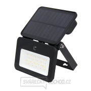 Solight LED solární reflektor se senzorem, 6W, 660lm, 3CCT, Li-Ion, černá Náhled