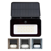 Solight LED solární reflektor se senzorem, 6W, 660lm, 3CCT, Li-Ion, černá gallery main image
