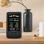 Solight meteostanice, barevný LCD, vnitřní/venkovní teplota a vlhkost, tlak, RCC, černá Náhled