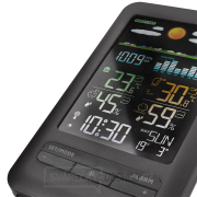 Solight meteostanice, barevný LCD, vnitřní/venkovní teplota a vlhkost, tlak, RCC, černá náhled