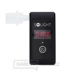 Solight alkohol tester mini, Fuel Cell, 0,0 - 5,0‰ BAC,citlivost 0,08‰ gallery main image