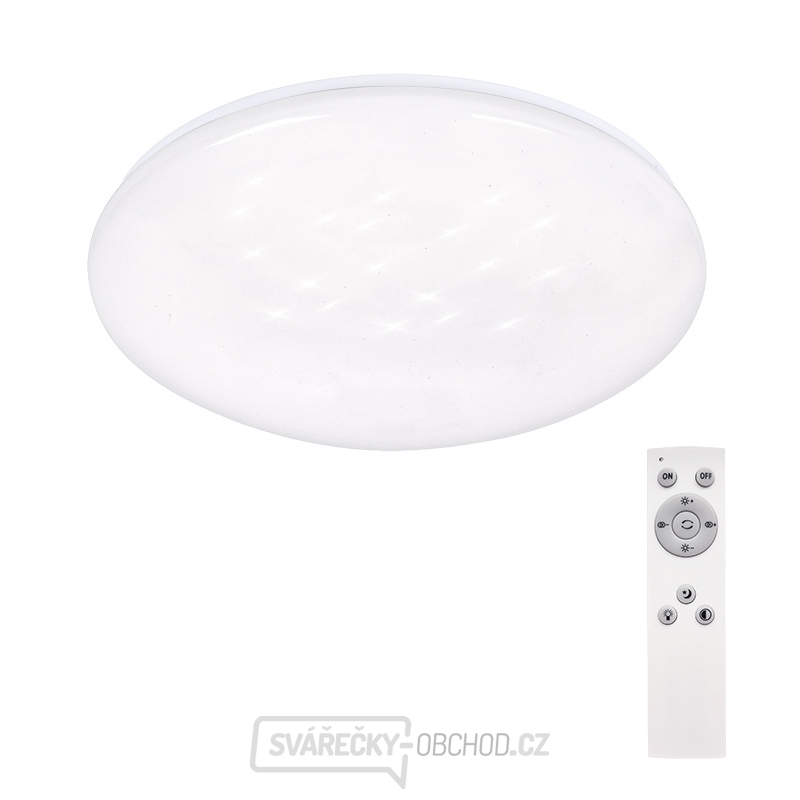 Solight LED stropní světlo Star, kulaté, 24W, 2400lm, dálkové ovládání, 37cm