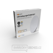 Solight LED stropní světlo Plain, 3CCT, 24W, 1920lm, 3000K, 4000K, 6000K, kulaté, 38cm náhled