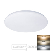 Solight LED stropní světlo Plain, 3CCT, 24W, 1920lm, 3000K, 4000K, 6000K, kulaté, 38cm gallery main image