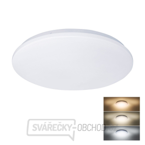 Solight LED stropní světlo Plain, 3CCT, 24W, 1920lm, 3000K, 4000K, 6000K, kulaté, 38cm gallery main image