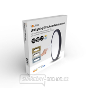 Solight LED osvětlení s dálkovým ovladačem Estela Black, 60W, 4500lm, 50cm, změna chromatičnosti, stmívatelné náhled