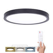 Solight LED osvětlení s dálkovým ovladačem Estela Black, 60W, 4500lm, 50cm, změna chromatičnosti, stmívatelné gallery main image