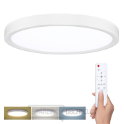 Solight LED osvětlení s dálkovým ovladačem Estela White, 36W, 2700lm, 30cm, změna chromatičnosti, stmívatelné gallery main image