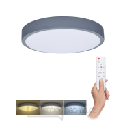 Solight LED osvětlení s dálkovým ovladačem Grey , 48W, 3360lm, 38cm, změna chromatičnosti, stmívatelné gallery main image