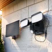 Solight LED solární osvětlení se senzorem, 9W, 850lm, 4000K, Li-Ion, černá Náhled