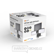 Solight LED solární osvětlení se senzorem, 9W, 850lm, 4000K, Li-Ion, černá náhled