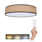 Solight LED osvětlení s dálkovým ovladačem Brownie, 48W, 3360lm, 40cm, změna chromatičnosti, stmívatelné gallery main image