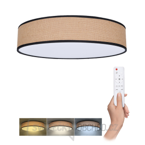 Solight LED osvětlení s dálkovým ovladačem Brownie, 48W, 3360lm, 40cm, změna chromatičnosti, stmívatelné gallery main image