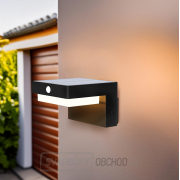 Solight LED solární nástěnné osvětlení Palermo, 5W, 400lm, 3000K Náhled