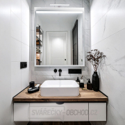 Solight LED koupelnové osvětlení nad zrcadlo 3v1, 7W, 455lm, 4000K, IP44, 40cm, chrom Náhled