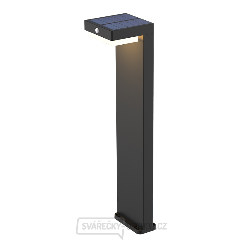 Solight LED solární sloupkové osvětlení Palermo, 5W, 400lm, 3000K