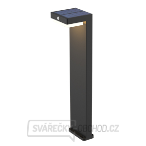Solight LED solární sloupkové osvětlení Palermo, 5W, 400lm, 3000K gallery main image