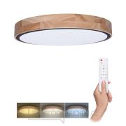Solight LED osvětlení s dálkovým ovladačem Iron Oak, 48W, 3360lm, 40cm, změna chromatičnosti, stmívatelné gallery main image
