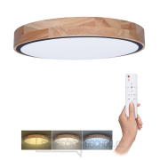 Solight LED osvětlení s dálkovým ovladačem Iron Oak, 60W, 4200lm, 51cm, změna chromatičnosti, stmívatelné gallery main image