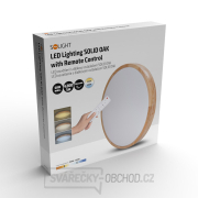 Solight LED osvětlení s dálkovým ovladačem Solid Oak, 60W, 4200lm, 51cm, změna chromatičnosti, stmívatelné náhled