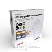 Solight LED osvětlení s dálkovým ovladačem Floco, 30W + 6W RGB, 2100lm, 40cm, změna chromatičnosti, stmívatelné náhled