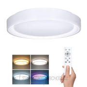 Solight LED osvětlení s dálkovým ovladačem Floco, 30W + 6W RGB, 2100lm, 40cm, změna chromatičnosti, stmívatelné Solight LED osvětlení s dálkovým ovladačem Floco, 30W + 6W RGB, 2100lm, 40cm, změna chromatičnosti, stmívatelné gallery main image