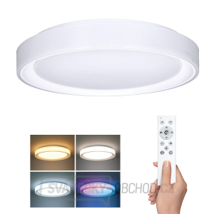 Solight LED osvětlení s dálkovým ovladačem Floco, 30W + 6W RGB, 2100lm, 40cm, změna chromatičnosti, stmívatelné gallery main image