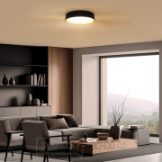Solight LED osvětlení s dálkovým ovladačem Larios Black, 48W, 3360lm, 39cm, změna chromatičnosti, stmívatelné Náhled