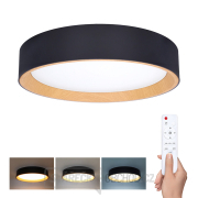 Solight LED osvětlení s dálkovým ovladačem Larios Black, 48W, 3360lm, 39cm, změna chromatičnosti, stmívatelné gallery main image