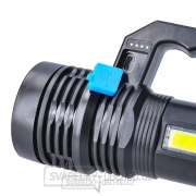 Nabíjecí LED svítilna s rukojetí a bočním světlem, 150+100lm, Li-Ion Náhled