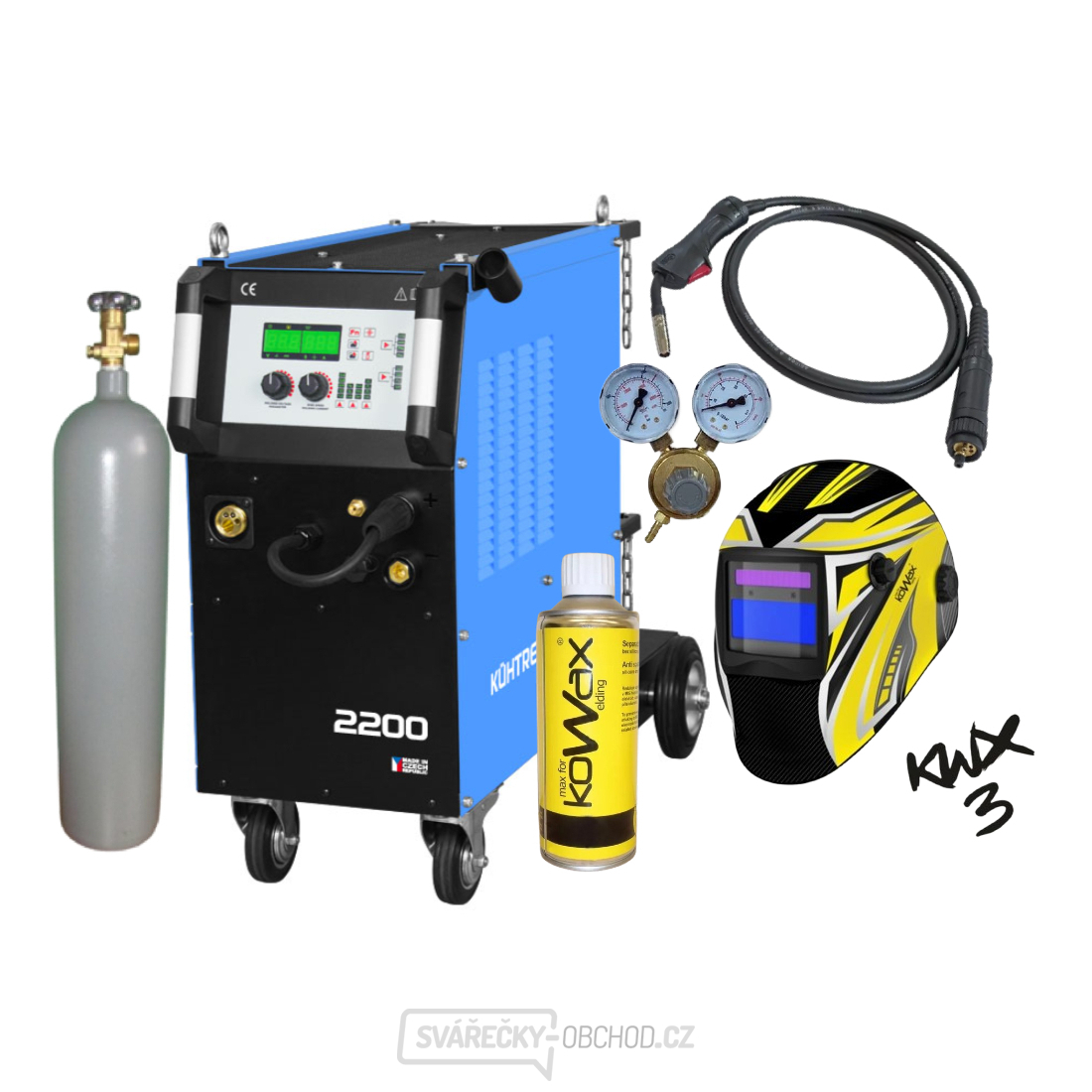 Invertor KITin 2200 V2 + Hořák + Kukla + red. ventil