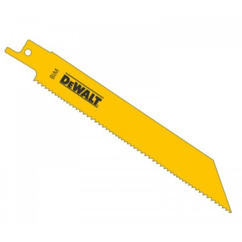 DeWalt Pilový plátek na dřevo s hřebíky, ocelové plechy, potrubí, alu profily pro mečové pily 225mm - 1ks DT2400-1ks