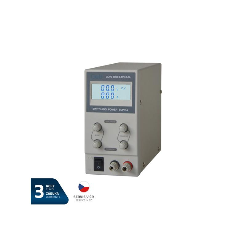 Zdroj laboratorní GETI GLPS 3005 0-30V/ 0-5A