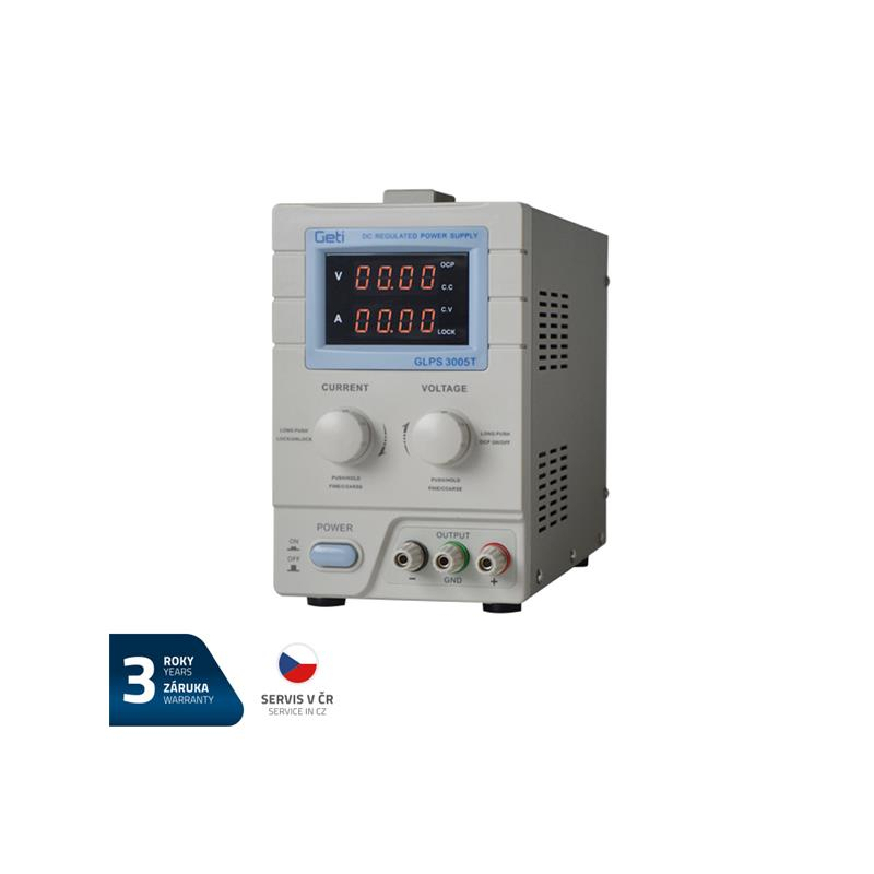 Levně Zdroj laboratorní GETI GLPS 3005T 0-30V/ 0-5A 04220165