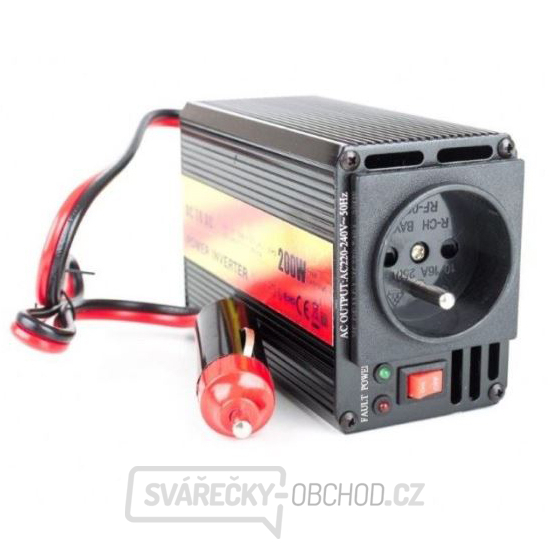 Měnič napětí CARSPA CAR201 12V/230V 200W USB gallery main image