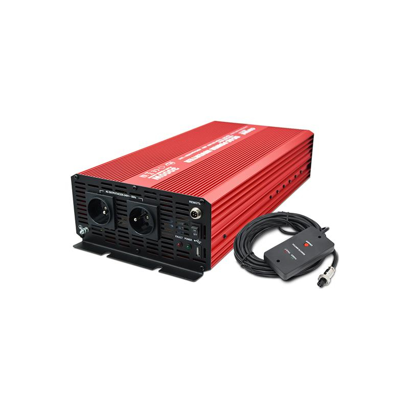 Měnič napětí CARSPA P3000 24V/230V 3000W čistá sinusovka D.O.