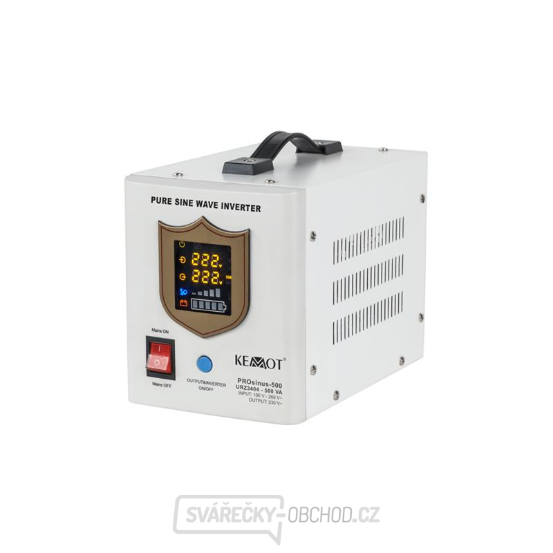 Zdroj záložní KEMOT PROsinus-500 12V 230V 500VA 300W White Zdroj záložní KEMOT PROsinus-500 12V 230V 500VA 300W White gallery main image