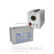 Zdroj záložní GETI GEP500 sinus 500W + baterie 100Ah gallery main image