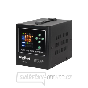 Zdroj záložní REBEL POWER-500-LFP4 12V 230V 500VA 300W Black gallery main image