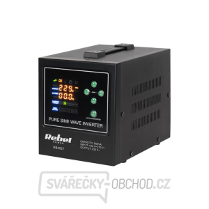 Zdroj záložní REBEL POWER-800-LFP4 12V 230V 800VA 500W Black gallery main image