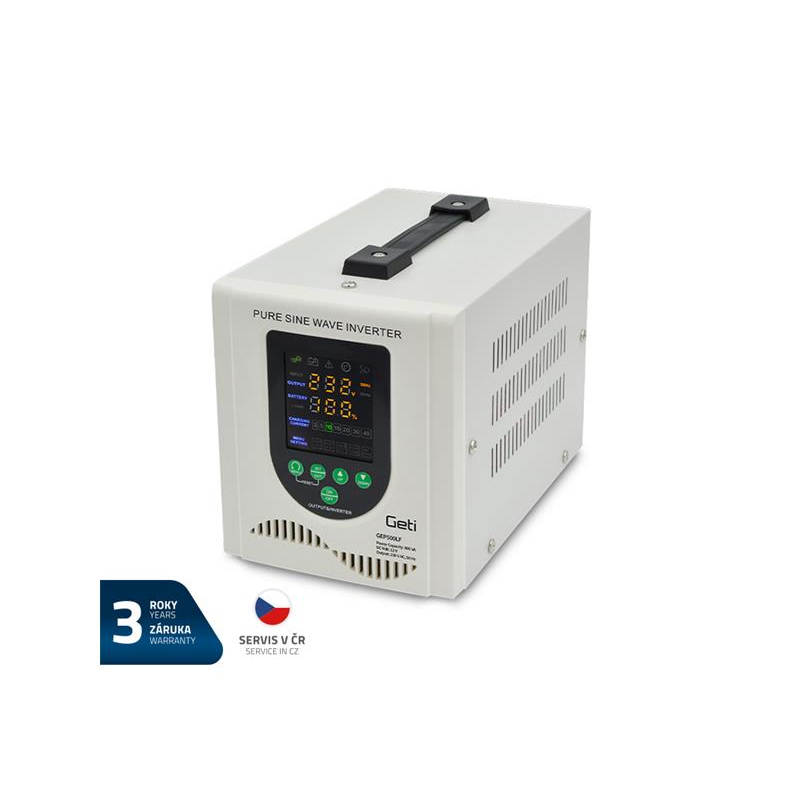 Zdroj záložní GETI GEP500LF sinus 500W (800VA) 04230667