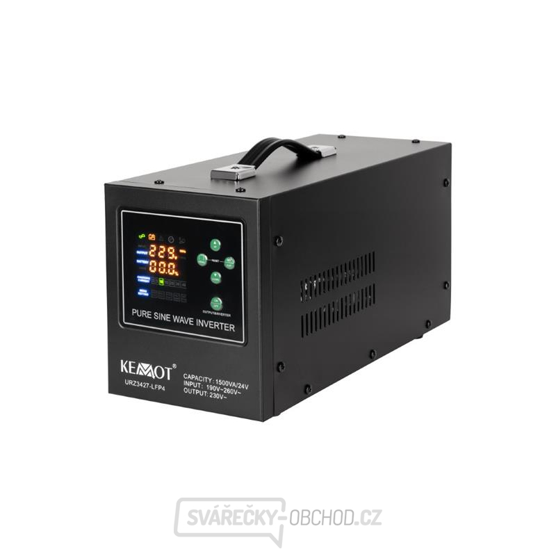 Zdroj záložní KEMOT PROsinus-1500/24-LFP4 24V 230V 1500VA 1050W Black URZ3427-LFP4 gallery main image