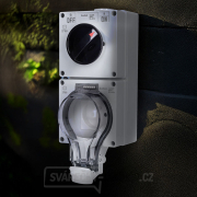 Solight zásuvka IP66 s vypínačem, vodotěsná a prachotěsná náhled