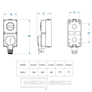 Solight zásuvka IP66 s vypínačem, vodotěsná a prachotěsná náhled