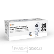 Solight zásuvka IP66 s vypínačem, vodotěsná a prachotěsná náhled