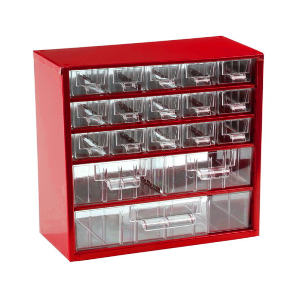 TOKOZ - Zásuvkový organizér 06 / 15S, 2M, 1L - RAL 3002 - Červená 870061502010201